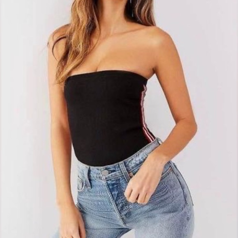 Urban Outfitters Side Stripe Knit Bodysuit